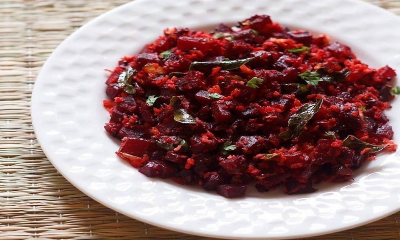 Beetroot thoran recipe