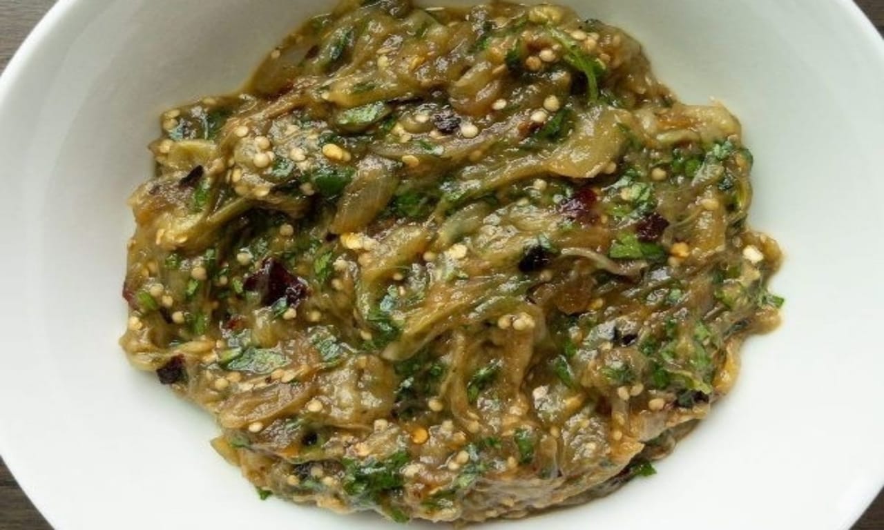 Brinjal fry chammandhi recipe