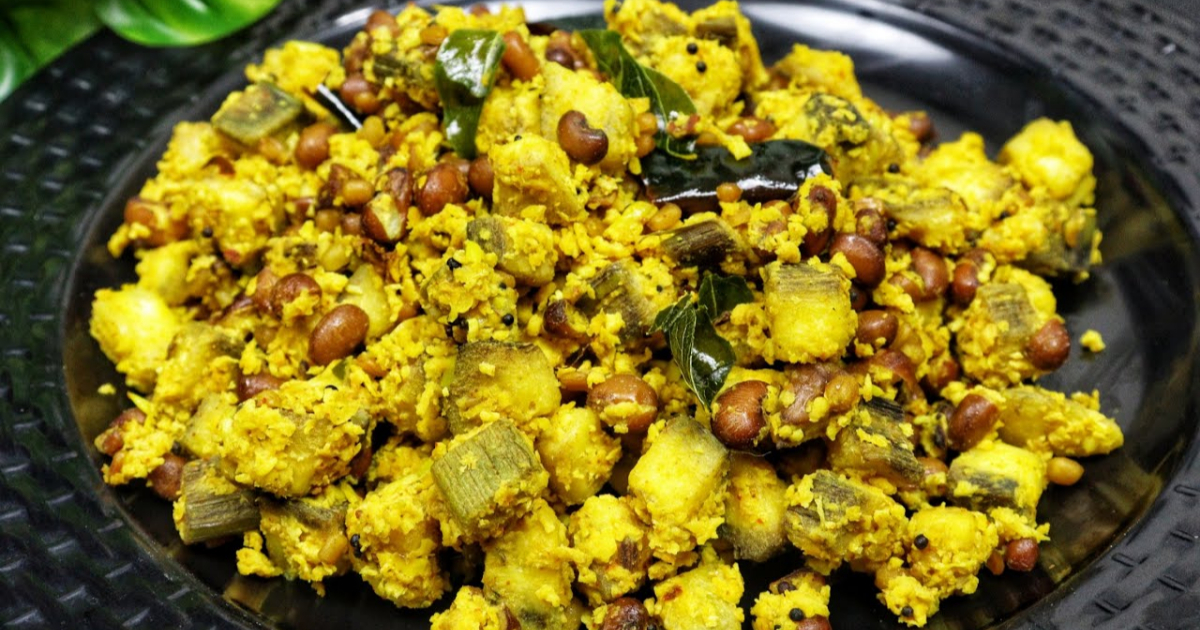 Vanpayar Kaaya Thoran Recipe