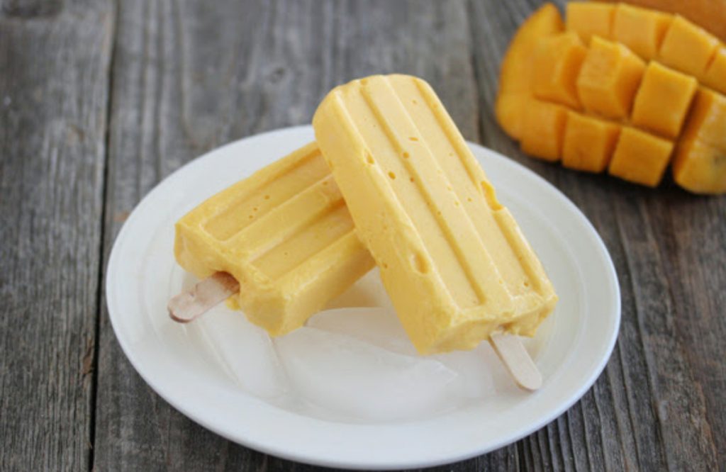 Homemade Mango Ice Cream