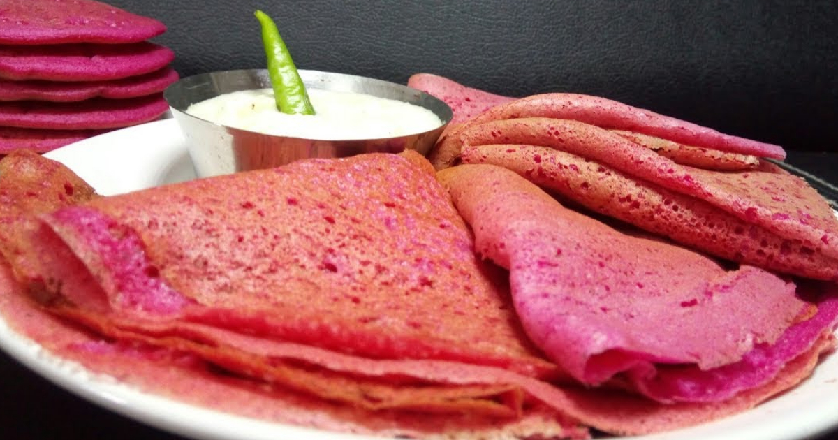 Special Beetroot Dosa