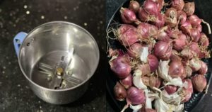 Shallots peeling