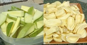 Raw Jackfruit and Mango storing